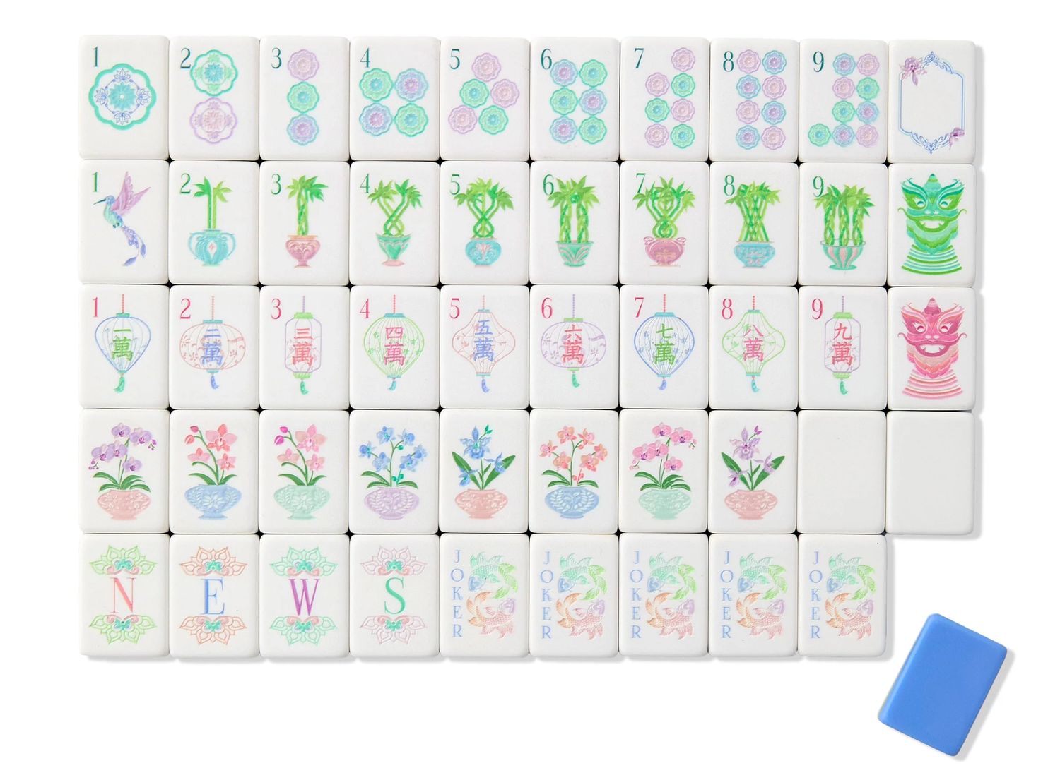Moonlight Mahjong Tiles