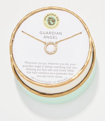 SLV 18in Guardian Angel/Halo Necklace 496954