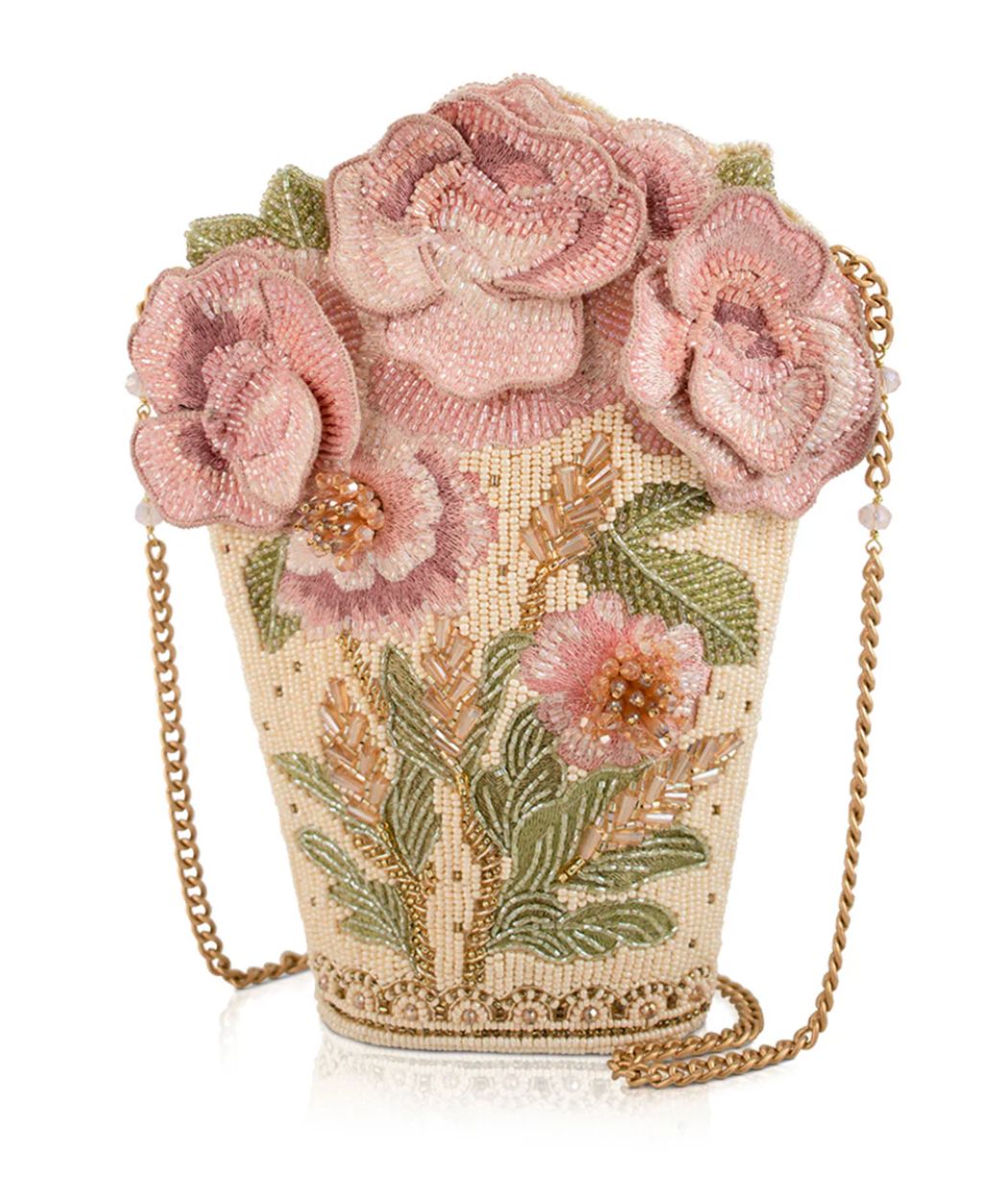 Sweet Pink Floral Bouquet Handbag