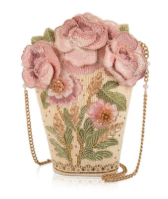 Sweet Pink Floral Bouquet Handbag