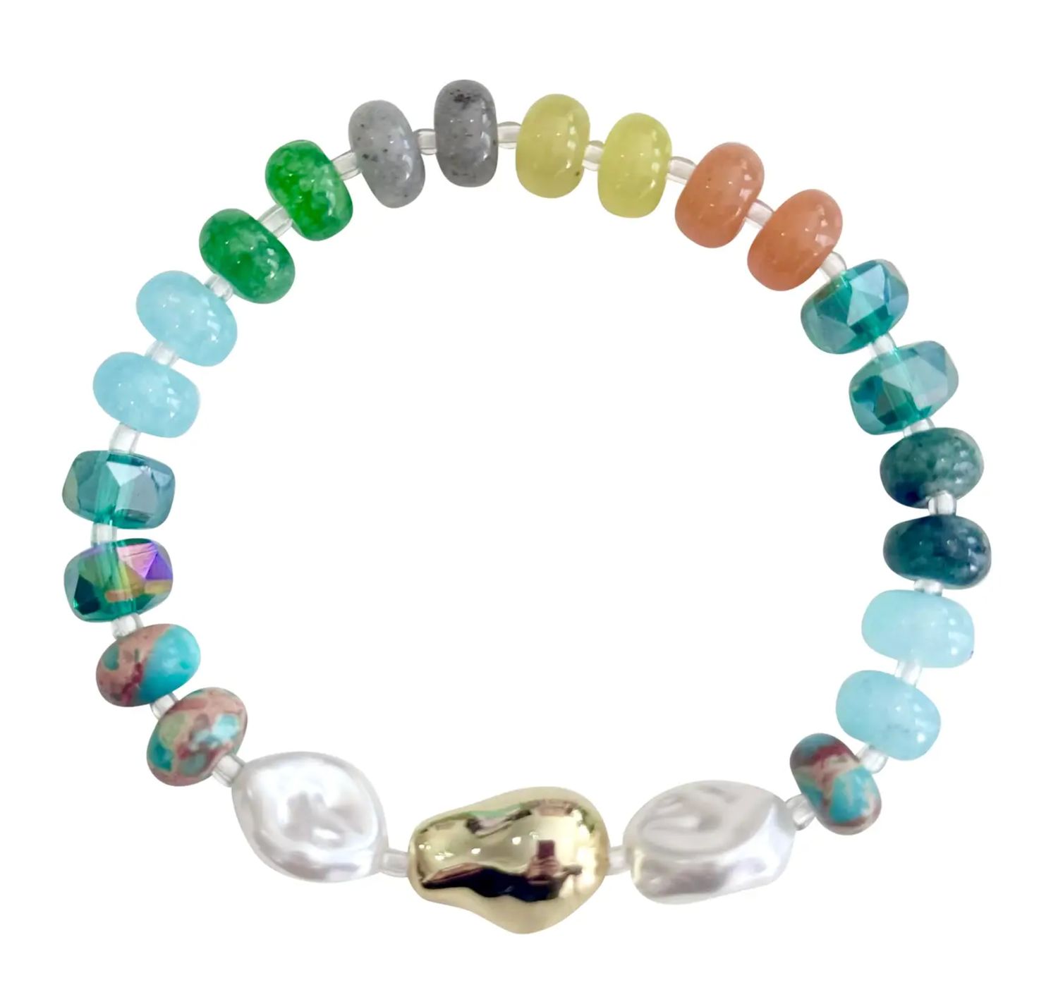 Toni Beaded Pearl Stretch Bracelet