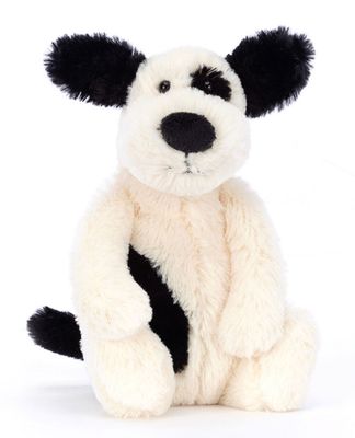 Bashful Black &amp; Cream Puppy Little