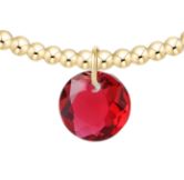Classic Gold 2mm Reflection Sm Charm Bracelet