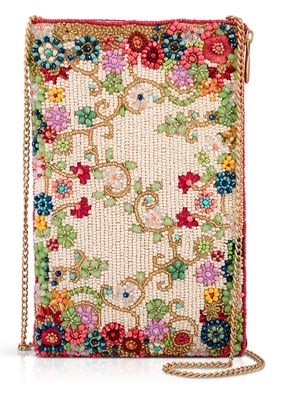 Meadow Ditsy Floral Beaded Crossbody S002-656