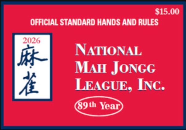 2026 Mah Jongg Card LG