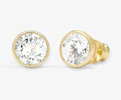 Baroness 8mm Gold Studs E7108GWTCZ