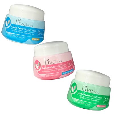 crema facial Live 120 gramos 5 en 1