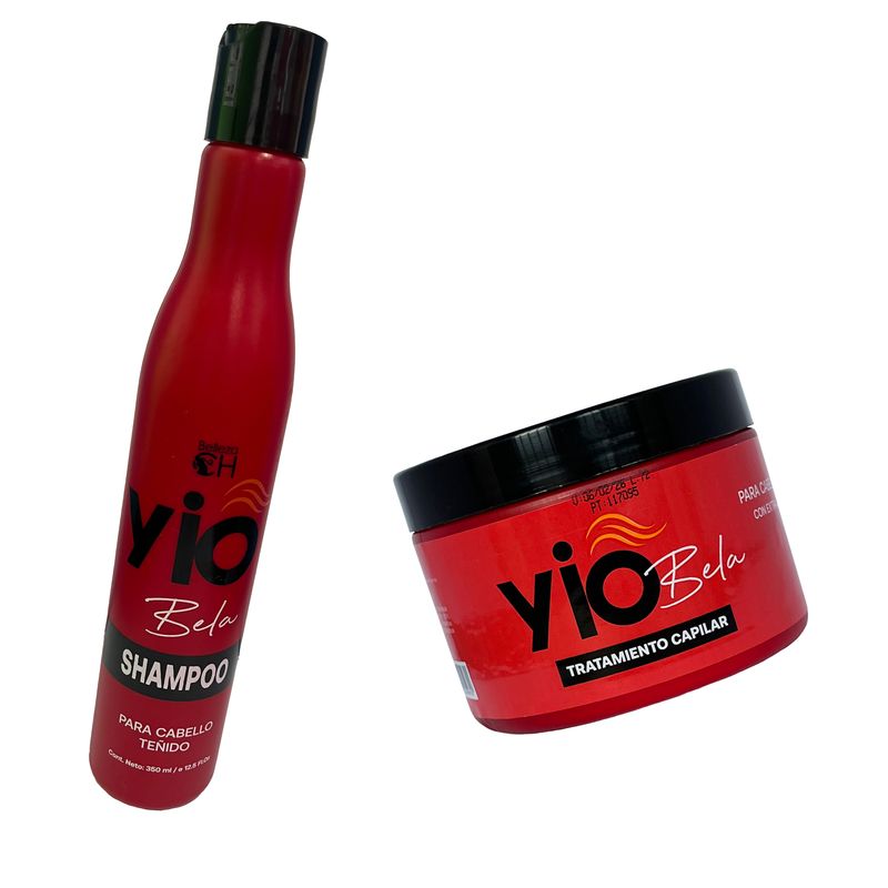 COMBO CUIDA TU COLOR 

shampoo yio bela para el cabello teñido 
tratamiento yio bela