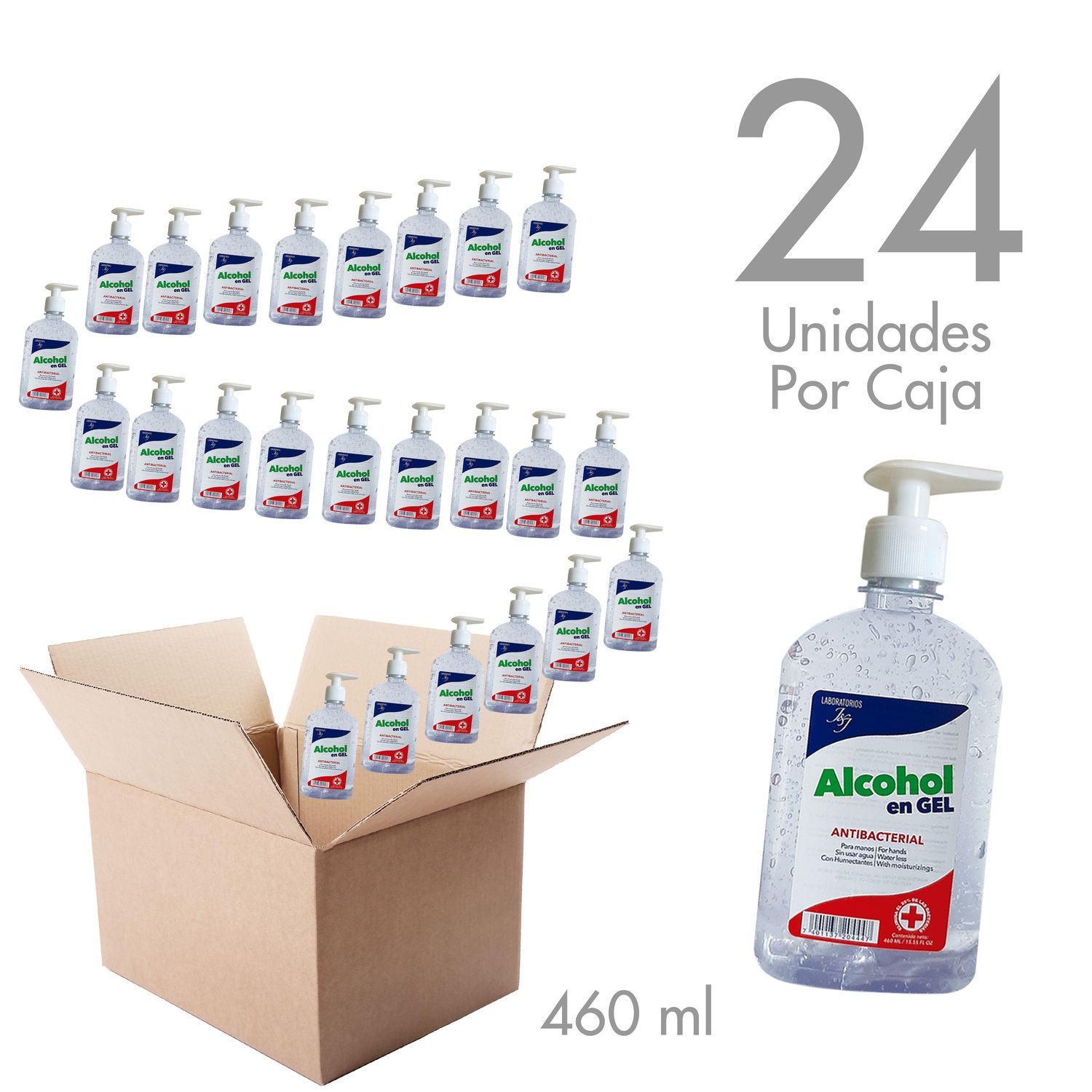 Alcohol en gel  460 ml