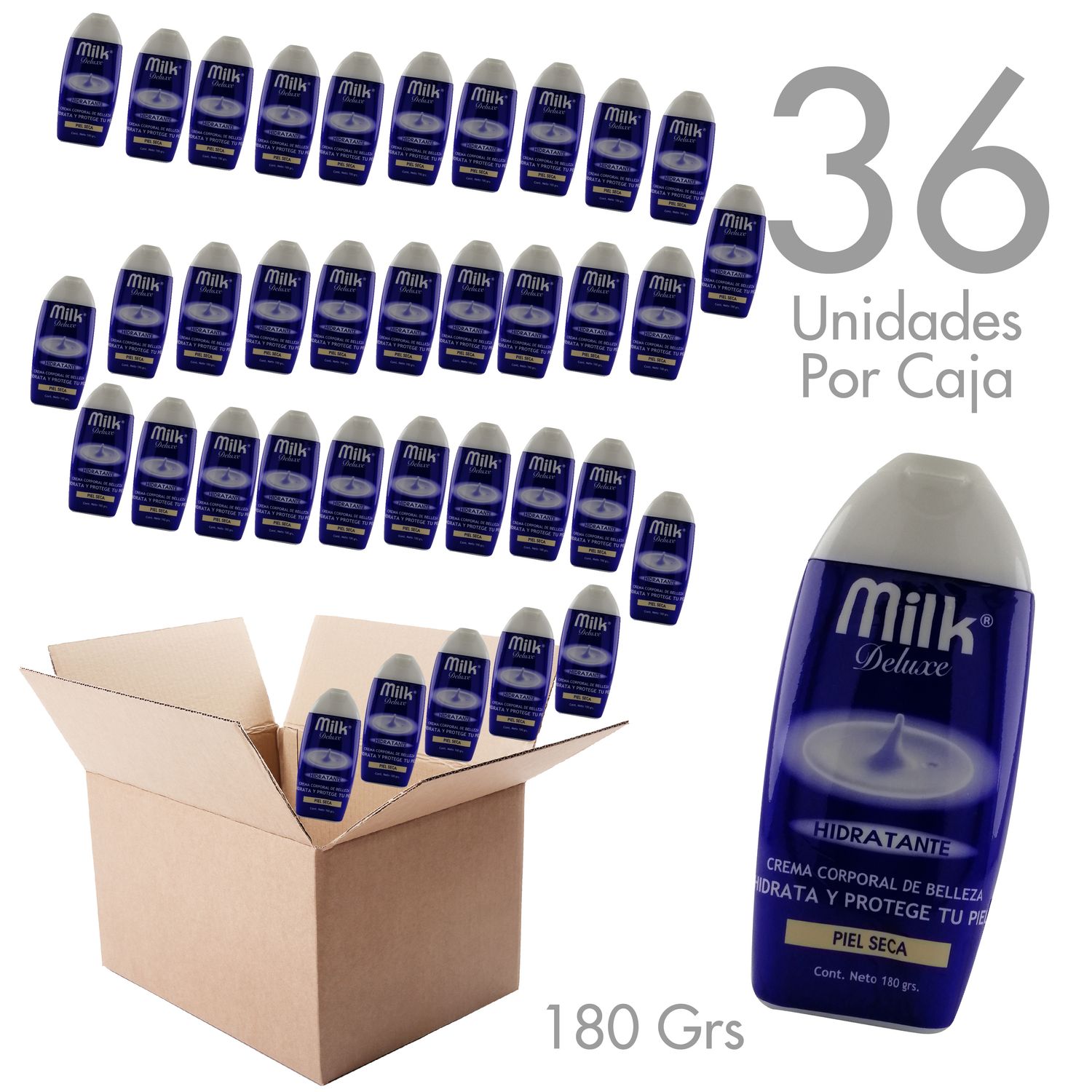Crema Corporal de Belleza Milk Deluxe 180 Grs