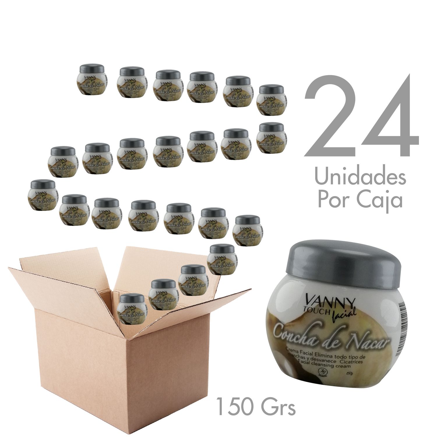 Crema Vanny Touch Facial Tratamientos Anti-Edad 150 Grs