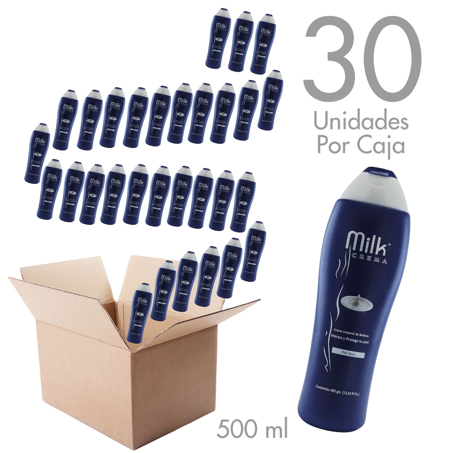 Crema Corporal de Belleza Milk Crema 500 ml