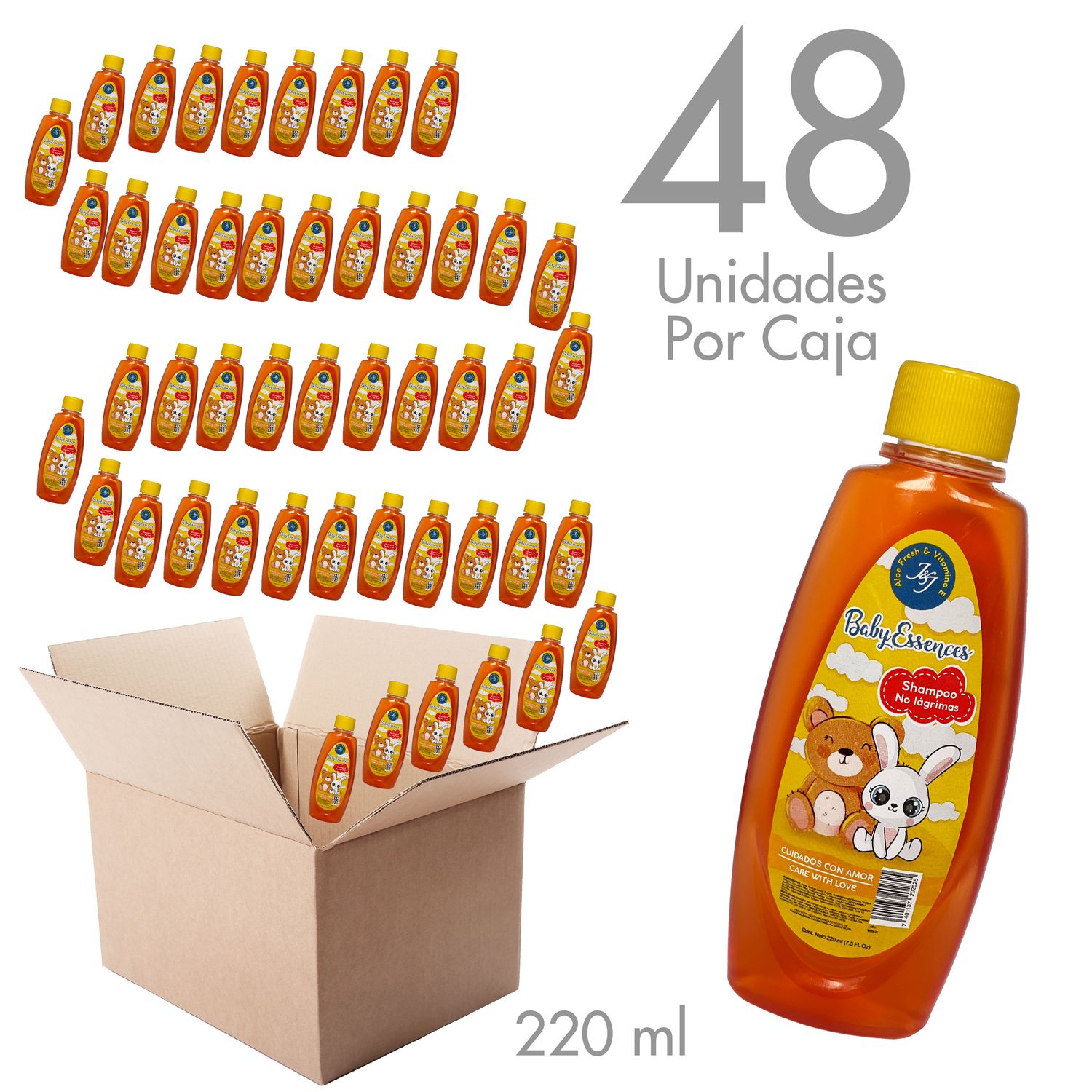 Shampoo No Lágrimas Con Vitamina-E Baby Essences 220 ml