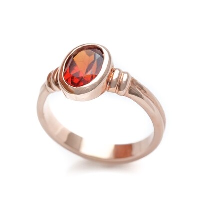 Elemental Classique Ring - Garnet 6.5⌀ (Vermeil)