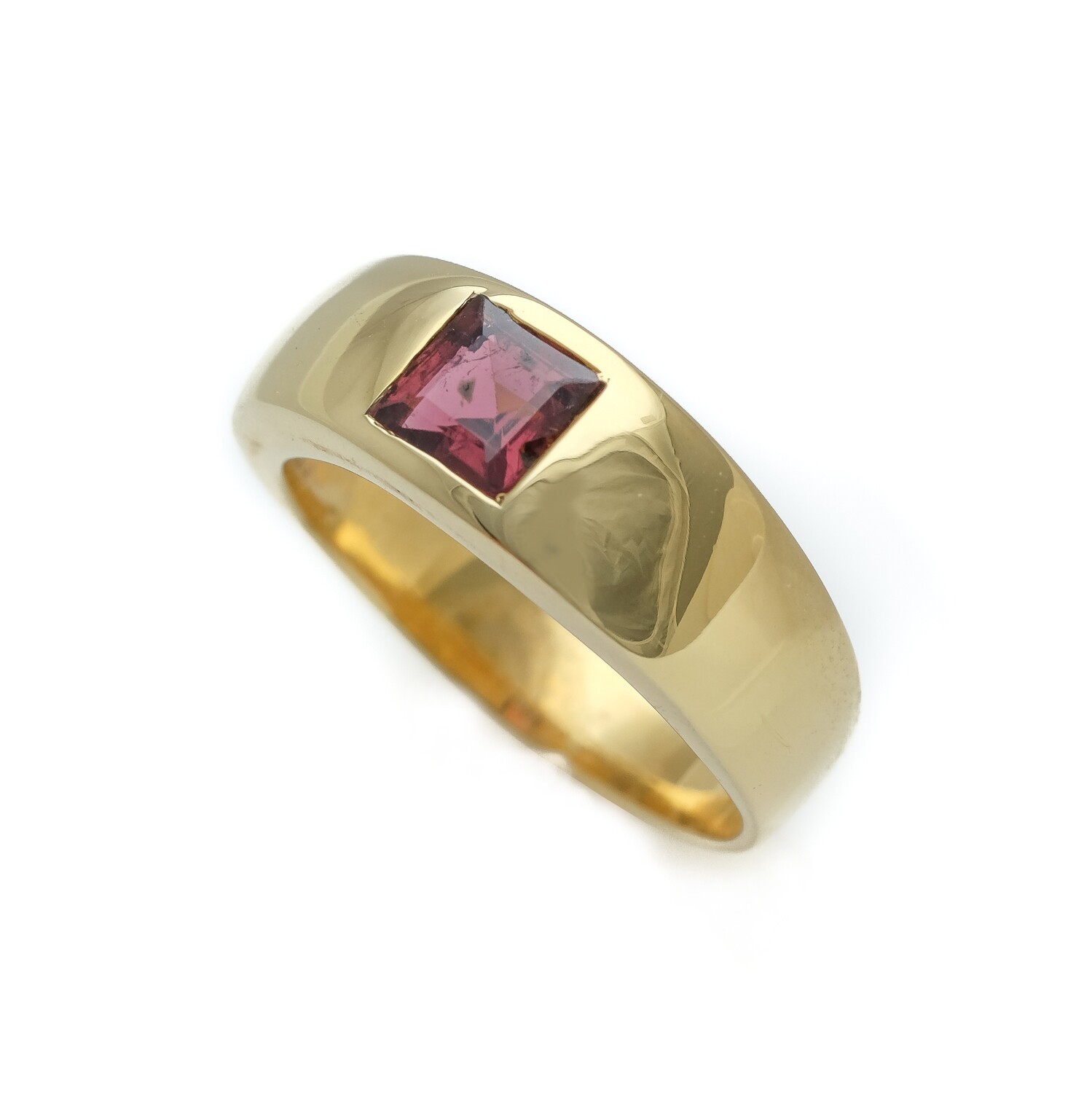 Elemental Gypsy Ring - Pink Tourmaline 6⌀ (Vermeil)