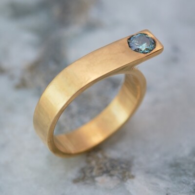 Elemental Ring - Moissanite 7⌀ (Vermeil)