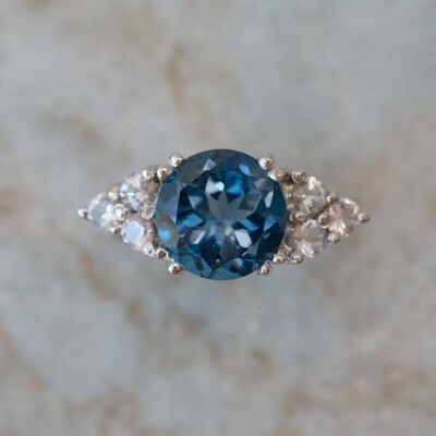 Elemental Ring - Topaz, Sapphire 5⌀ (18KT)