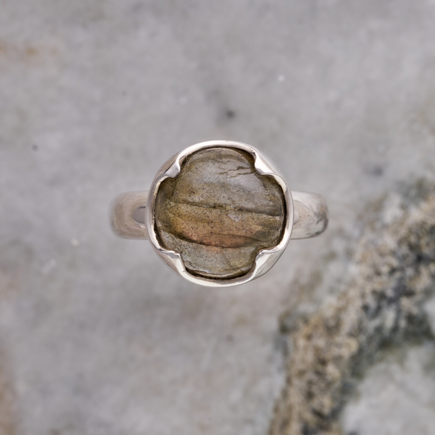 Elemental Bloom Ring - Labradorite 5.5⌀ (Vermeil)