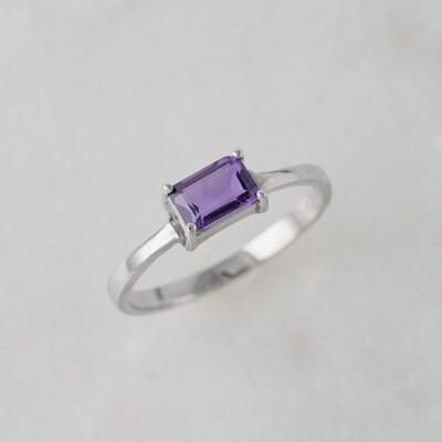 Solitaire - Amethyst 6.5⌀ (14KT)