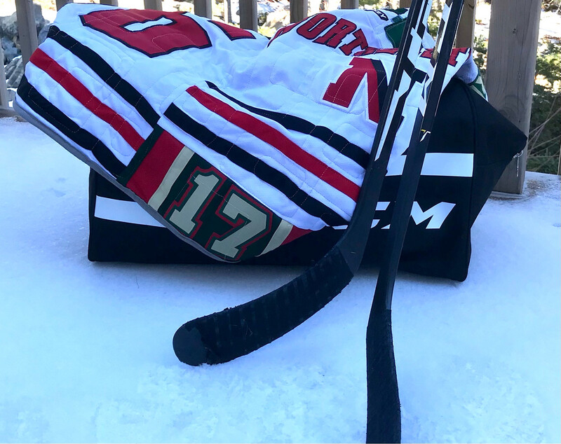 Memory Quilt Made from sports Jerseys