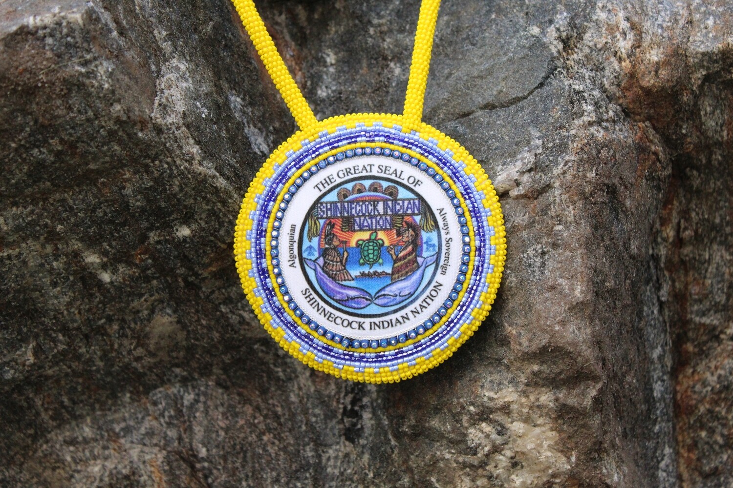 Yellow Shinnecock Seal Medallion