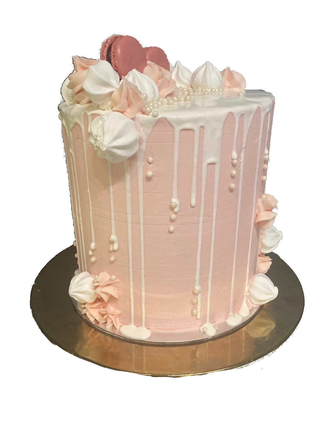Pastel Pink Drip Cake