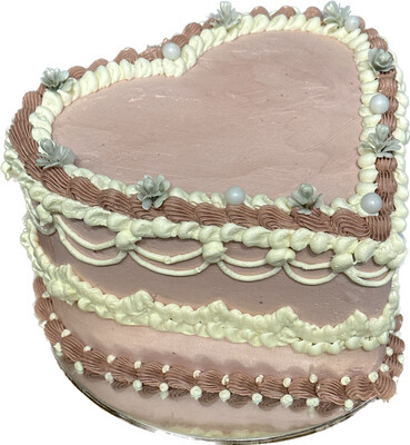 * Heart Shaped Vintage Cake - from