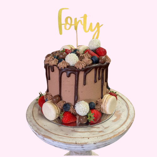 Fancy Berry &amp; Chocolate Cake