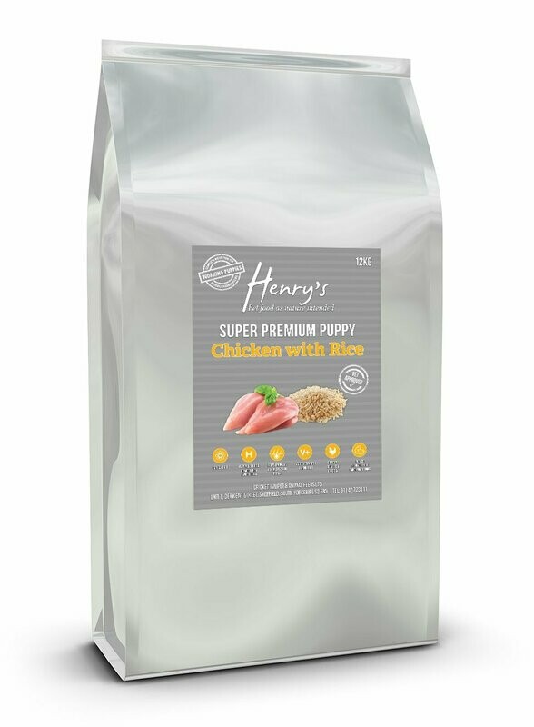 Henry’s Chicken & Rice ‘Premium Puppy’ - hypoallergenic - Gluten Free
