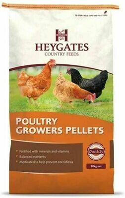 20kg Heygates Poultry Growers Pellets