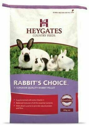 20kg Rabbit Choice Pellets Heygates