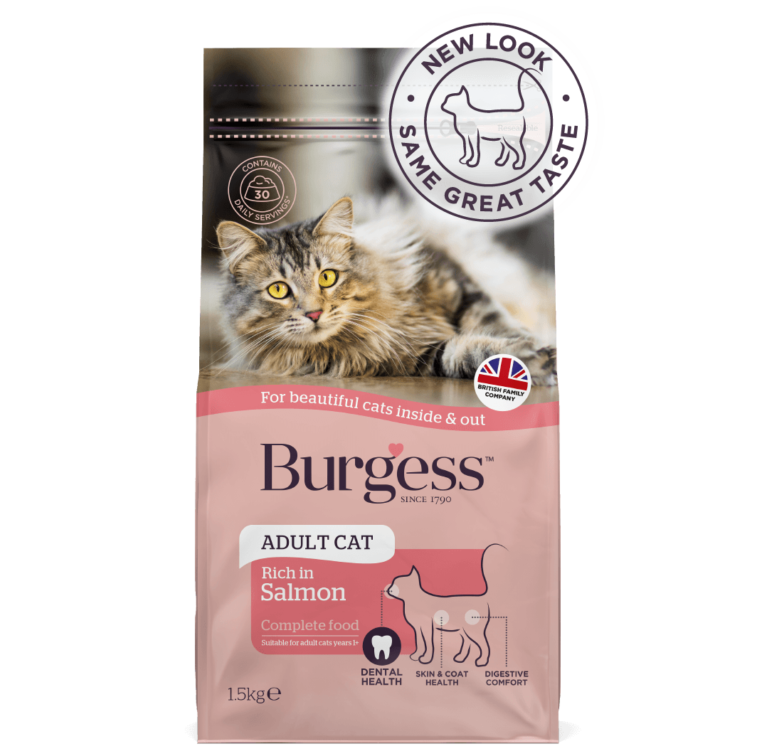 10kg Burgess Adult Cat Rich in Salmon