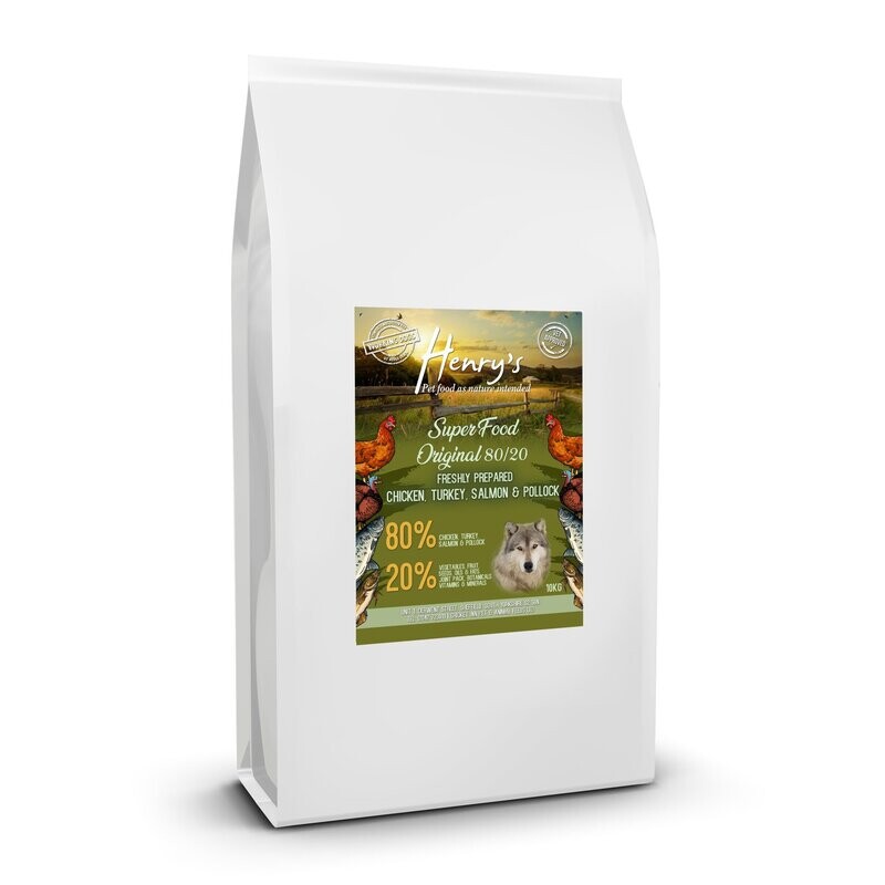 10kg Henry’s 80/20 ‘Original’ Hypoallergenic- Grain Free Dog Food
