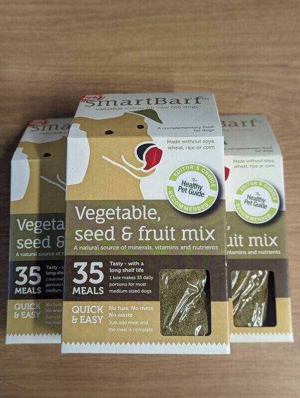 1.5kg Smartbarf (Raw Diet Supplement) 3 x 500gram. Multi-Buy!!