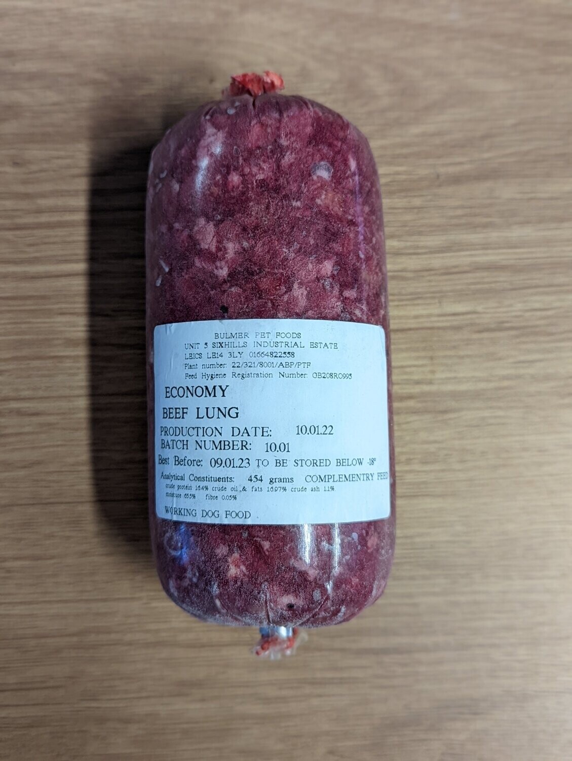 Bulmers Beef Lung Single
