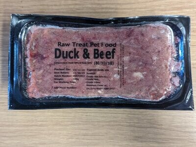 Raw Treat Duck & Beef Box Of 20