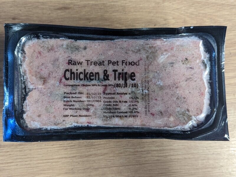Raw Treat Chicken & Tripe Single