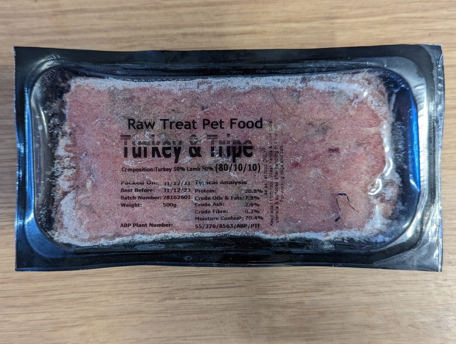 Raw Treat Turkey & Tripe Box Of 20
