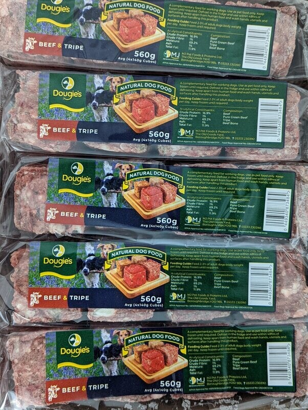 Dougie's (MJ's) Mince Beef & Tripe Chunks
