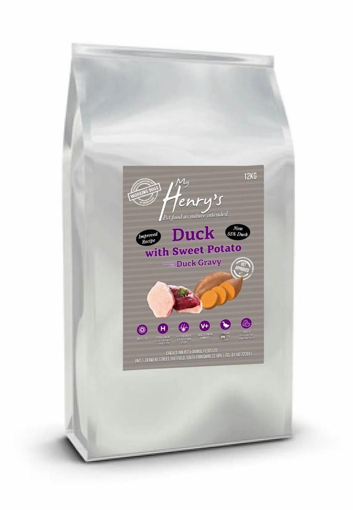 12kg Duck And Sweet Potato - Hypoallergenic - Grain-Free Sensitive Dog Food- Buy 2 save £5!!