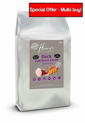 12kg Duck And Sweet Potato - Hypoallergenic - Grain-Free Sensitive Dog Food- Buy 2 save £5!!
