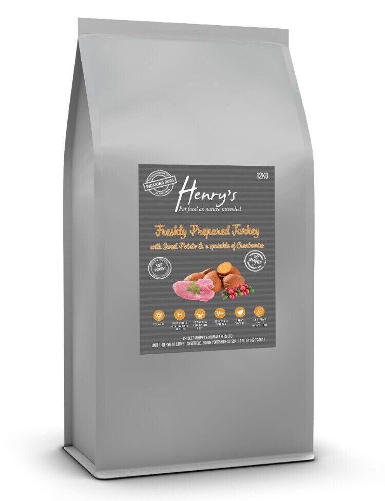 12kg Turkey, Sweet Potato And Cranberry - Hypo Allergenic - Grain Free Dog Food