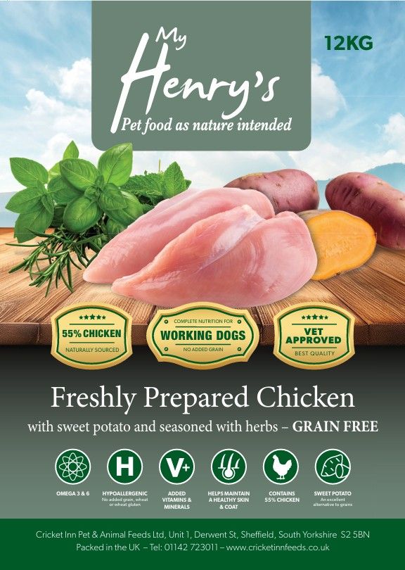 12kg - Chicken, Sweet Potato And Herbs - Hypo Allergenic - Grain Free Dog Food. New Label!