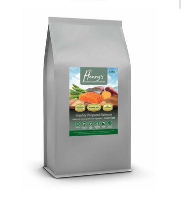 12kg Salmon And Trout, Sweet Potato And Mixed Vegetables - Hypo Allergenic - Grain Free Dog Food. New Label! 12kg Salmon And Trout, Sweet Potato And Mixed Vegetables - Hypo Allergenic - Grain Free Dog Food. New Label!