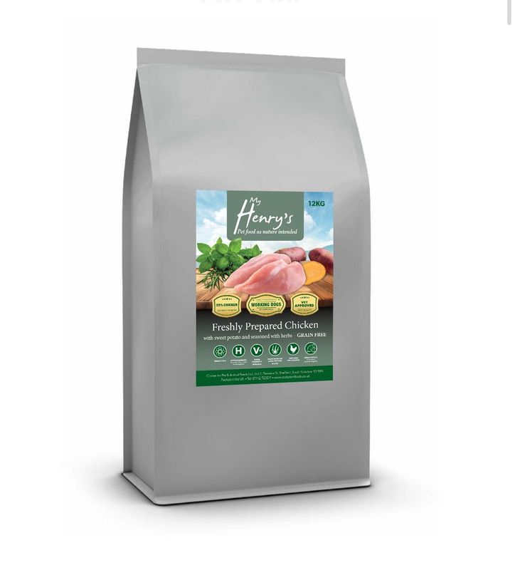 12kg - Chicken, Sweet Potato And Herbs - Hypo Allergenic - Grain Free Dog Food. New Label!
