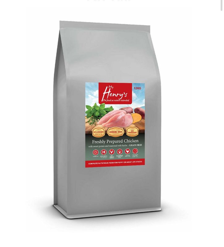 12kg - Chicken, Sweet Potato And Herbs - Hypo Allergenic - Grain Free Dog Food. New Label!