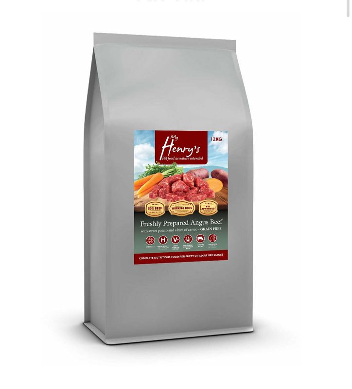 12kg Grain Free Angus Beef With Sweet Potato & Carrot - For Puppies or Adults