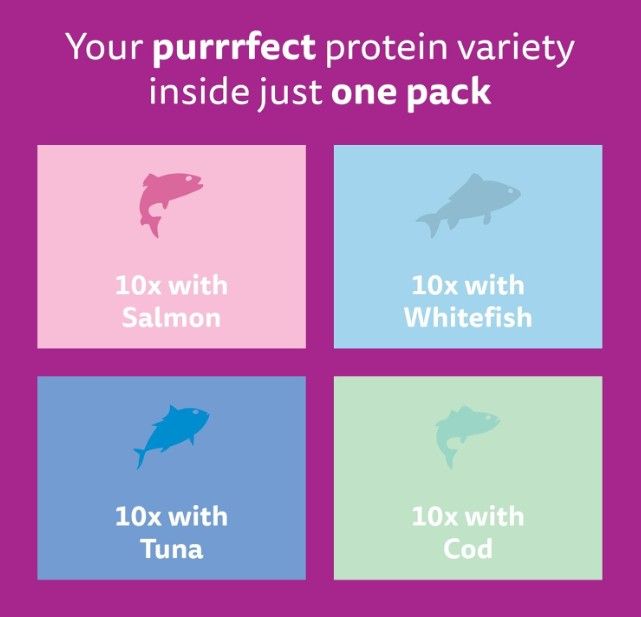 Whiskas 1+ Adult Wet Cat Food Fish In Jelly 40x85g