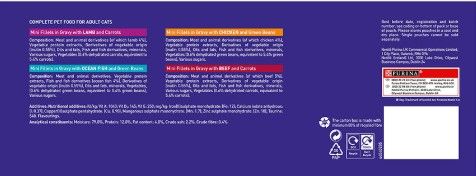 Purina ONE Adult Mini Fillets Wet Cat Food Gravy 40x85g