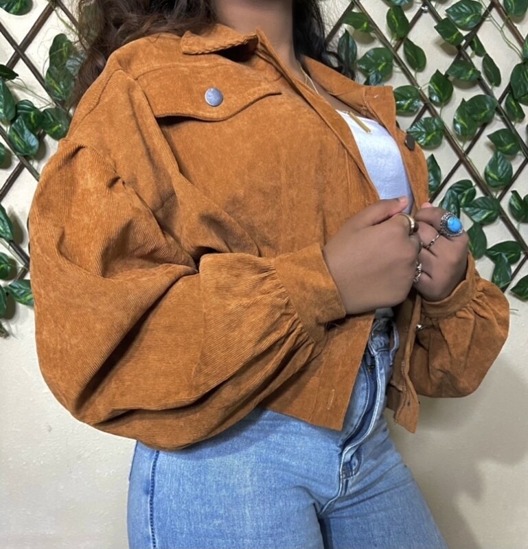 SHEIN Corduroy brown oversized jacket